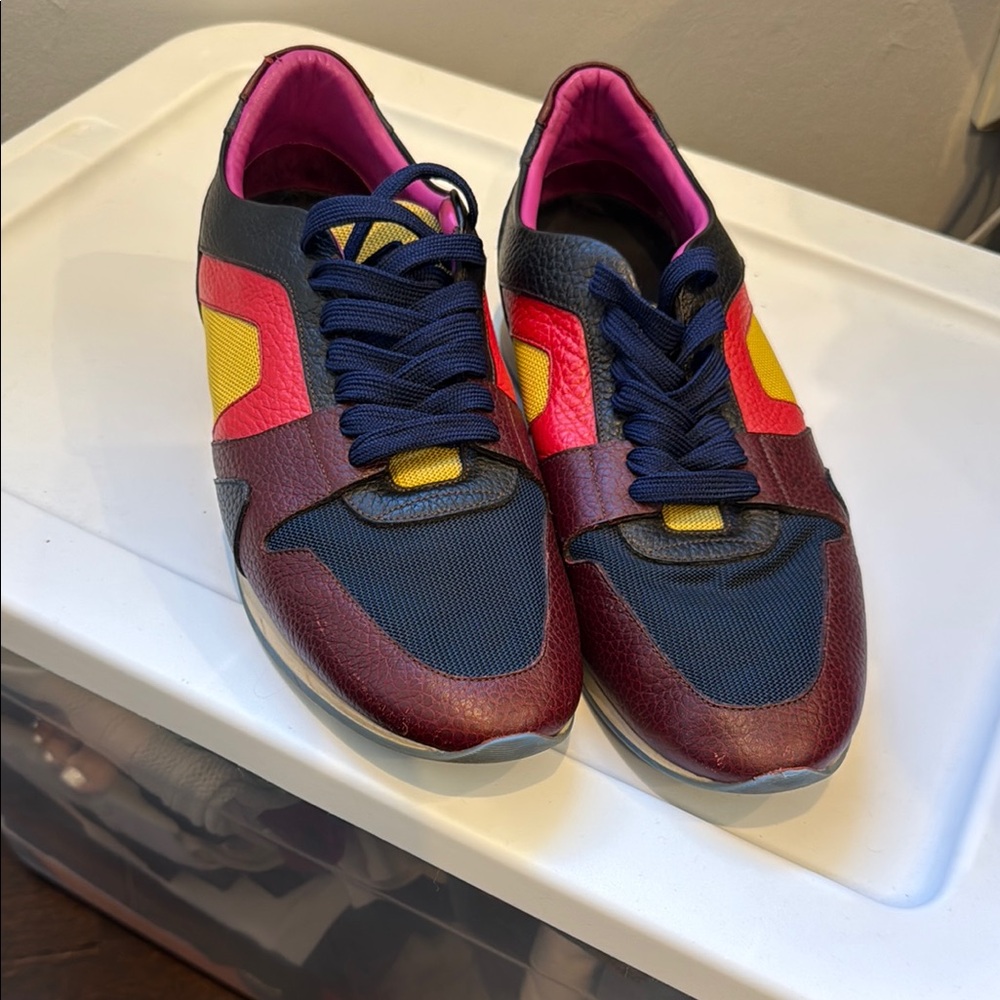 Burberry Multicolor Sneakers - Red, Yellow, Blue